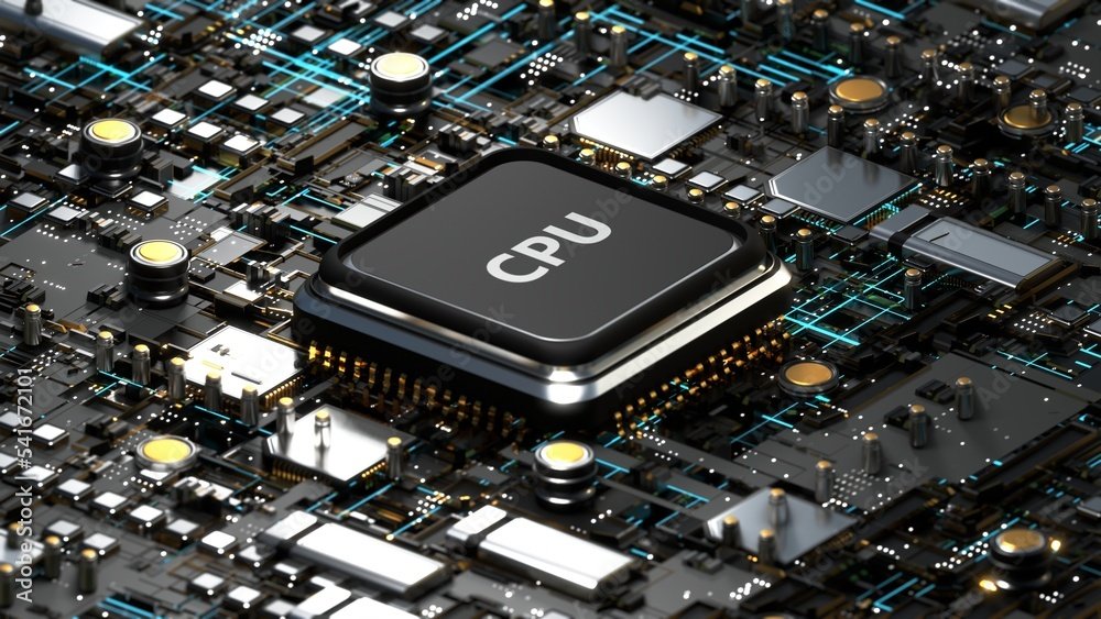Close-up of a CPU in a motherboard socket – what is a CPU in 2025