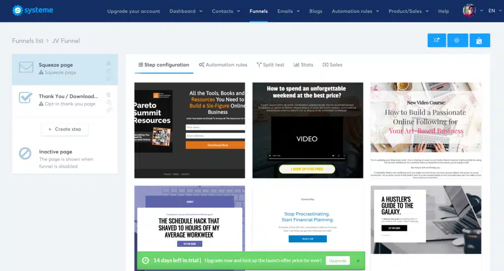 Systeme.io Funnels