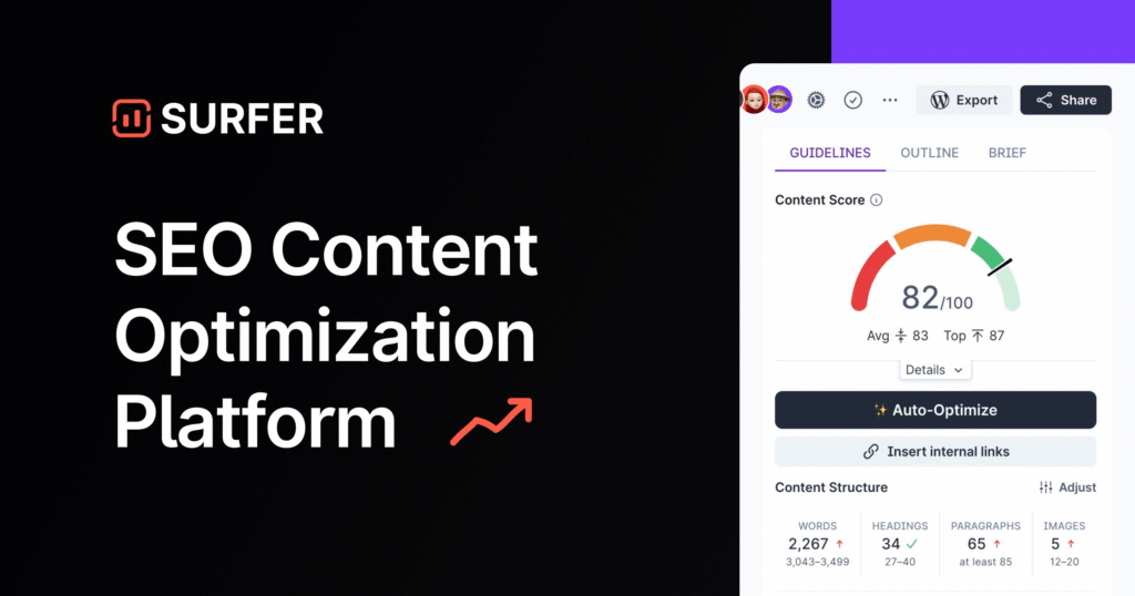 Surfer SEO Tool