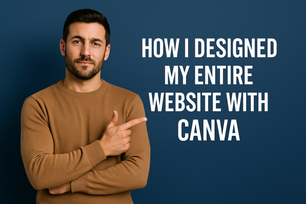 HOW I DESIGNED MY ENTIRE WEBSITE WITH CANVA

