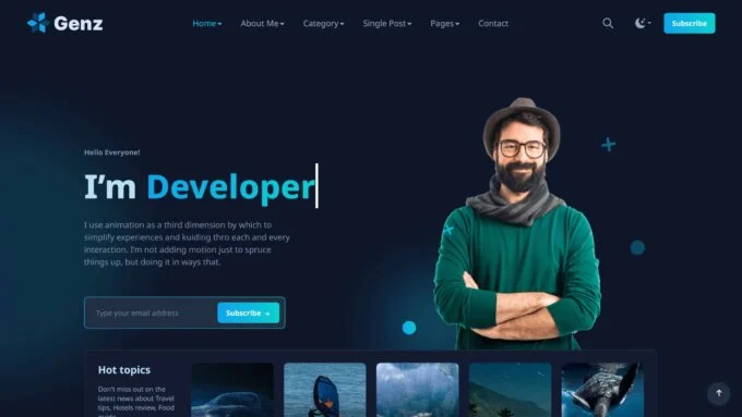 Personal's blog brand with wordpress