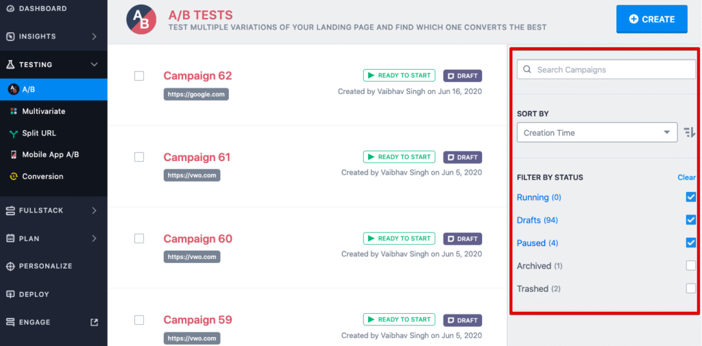 VWO A/B Testing Affiliate Marketing