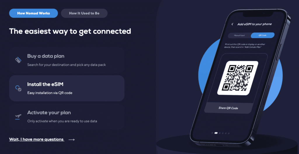 Nomad eSIM Install eSIM