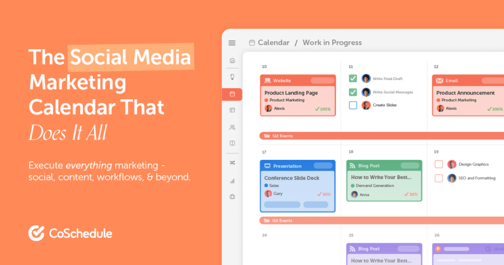 CoSchedule The Social Media Marketing